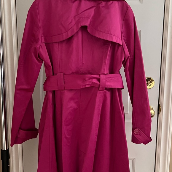 Pink Magenta Trench Coat - Picture 2 of 5